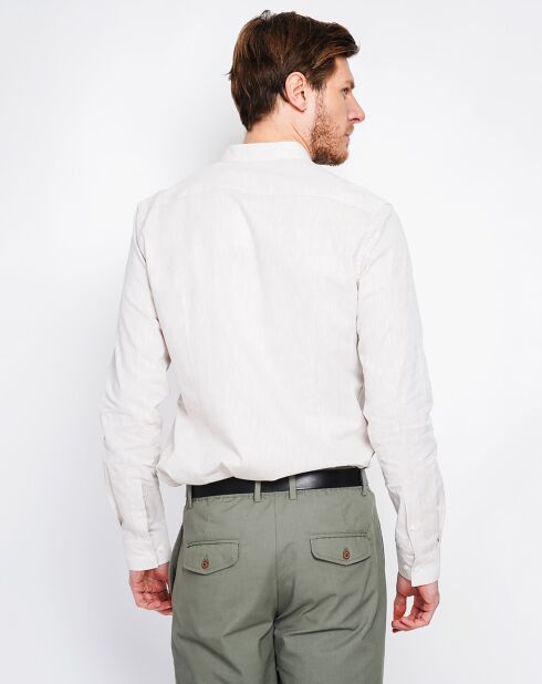 Weißes Hemd Sohan aus 100% Leinen