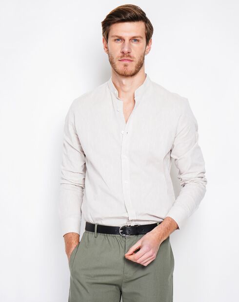 Weißes Hemd Sohan aus 100% Leinen