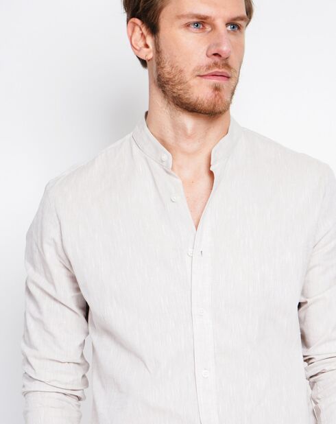 Weißes Hemd Sohan aus 100% Leinen