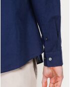Chemise 100% Lin Sohan bleu marine