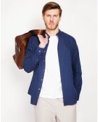 Chemise 100% Lin Sohan bleu marine