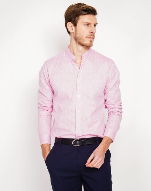 Chemise 100% Lin Sohan rose