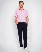Pantalon en Lin mélangé Lucas bleu marine