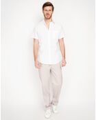 Chemise 100% Lin Samuel blanche