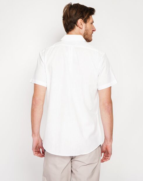 Samuel wit overhemd van 100% linnen