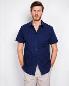 Chemise 100% Lin Samuel bleu marine