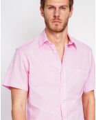 Chemise 100% Lin Samuel rose