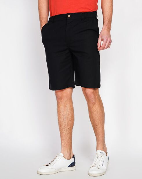 Bermuda Simon neri in misto lino