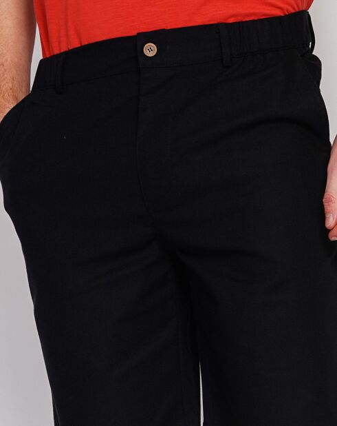 Bermuda Simon neri in misto lino