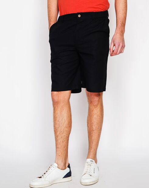 Bermuda Simon neri in misto lino