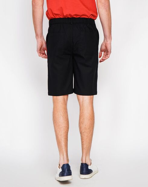 Bermuda Simon neri in misto lino