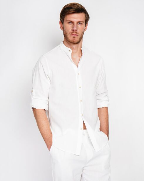 Chemise 100% Lin Marceau blanche
