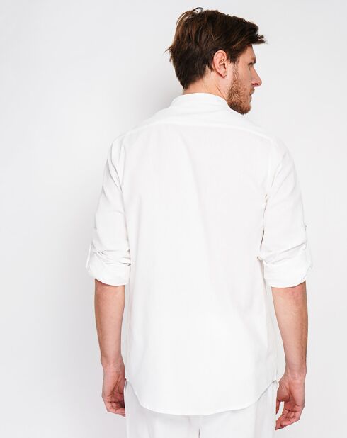 Chemise 100% Lin Marceau blanche