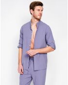 Chemise 100% Lin Marceau bleu jeans