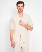 Chemise 100% Lin Marceau blanche