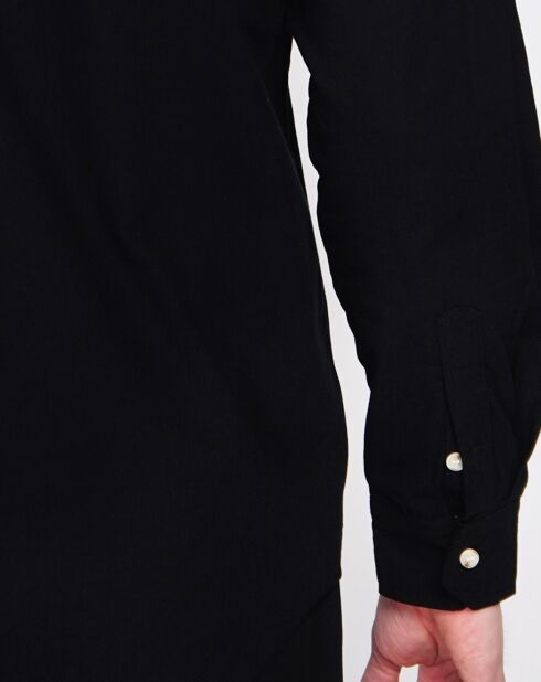 Marceau zwart overhemd van 100% linnen