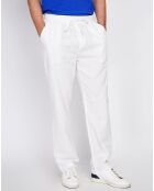 Pantalon 100% Lin Charly blanc