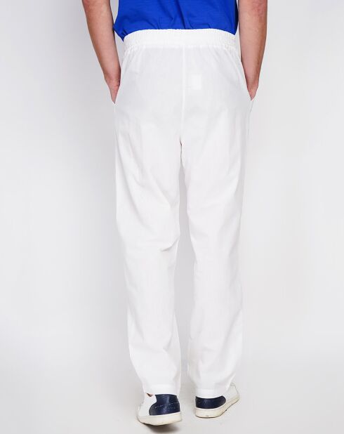 Pantalon 100% Lin Charly blanc