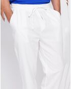 Pantalon 100% Lin Charly blanc