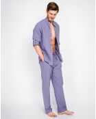 Pantalon 100% Lin Charly bleu jeans
