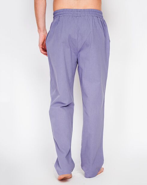 Blaue Jeanshose Charly aus 100% Leinen