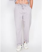 Pantalon 100% Lin Charly gris perle