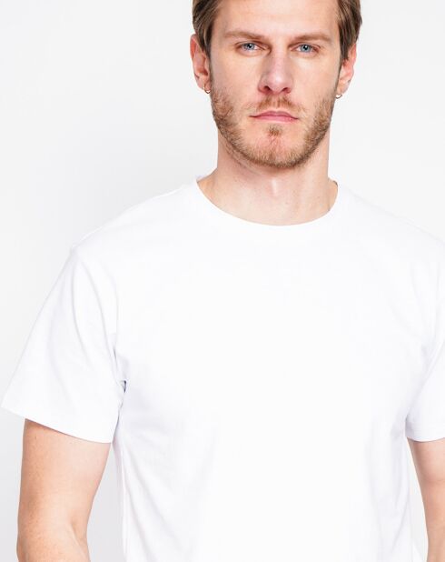 T-shirt van witte linnenmix van Paul