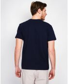 T-Shirt en Lin mélangé Paul bleu marine