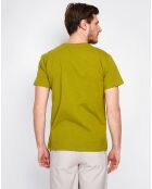 T-Shirt en Lin mélangé Paul vert kaki