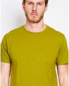 T-Shirt en Lin mélangé Paul vert kaki