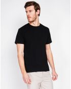 T-Shirt en Lin mélangé Paul noir