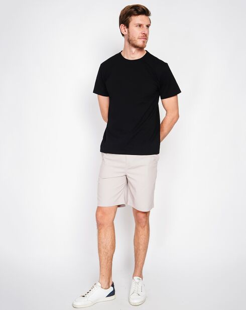 T-Shirt en Lin mélangé Paul noir