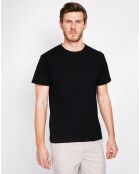 T-Shirt en Lin mélangé Paul noir