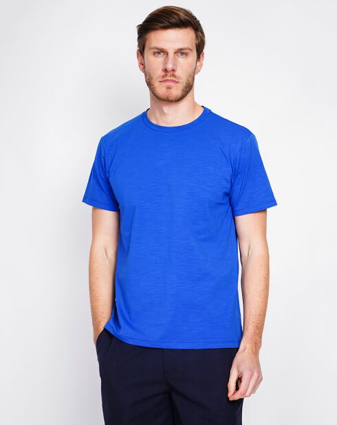 T-Shirt en Lin mélangé Paul bleu royal