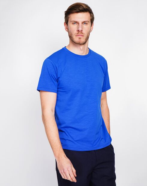 T-Shirt en Lin mélangé Paul bleu royal