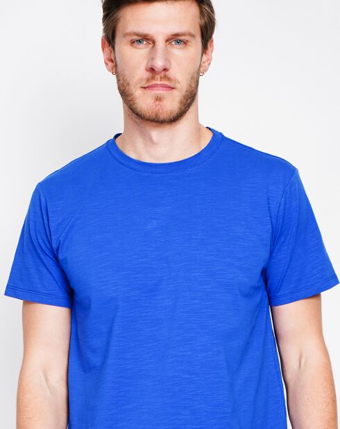 Koningsblauw T-shirt van Paul Linen Blend