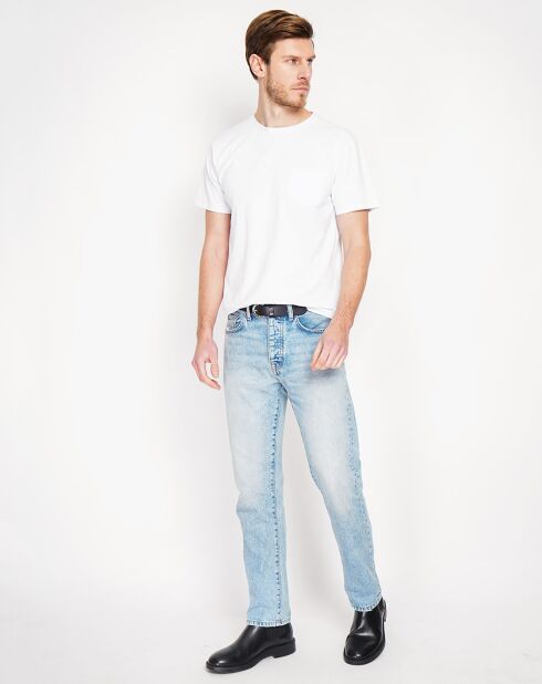 Weißes Jules T-Shirt aus Leinenmischung