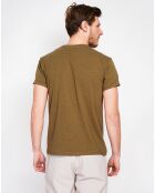 T-Shirt en Lin mélangé Jules vert kaki