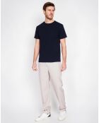 T-Shirt en Lin mélangé Jules bleu marine