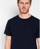 T-Shirt en Lin mélangé Jules bleu marine