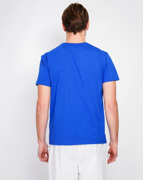 Königsblaues Jules T-Shirt aus Leinenmischung