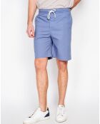 Bermuda en Lin mélangé Ali bleu jeans