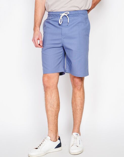 Bermuda en Lin mélangé Ali bleu jeans