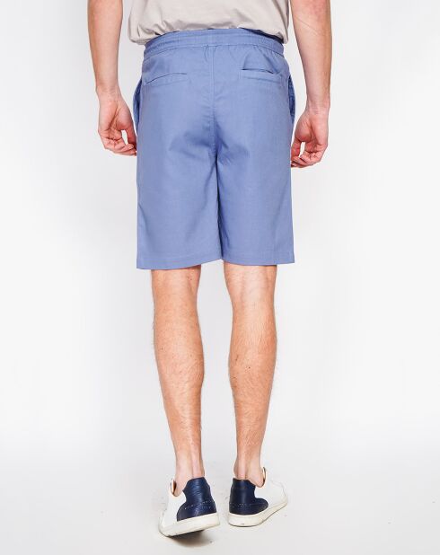 Bermuda en Lin mélangé Ali bleu jeans