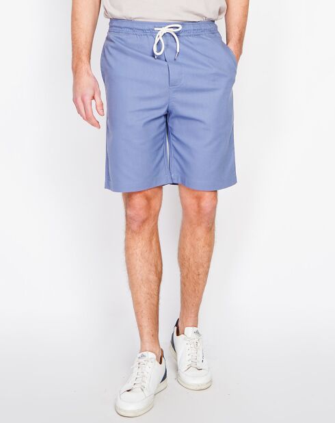Bermuda en Lin mélangé Ali bleu jeans