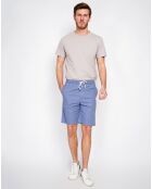 Bermuda en Lin mélangé Ali bleu jeans