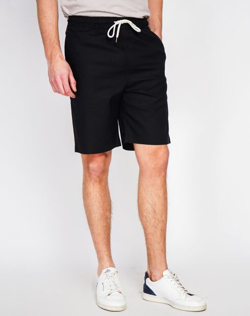 Bermuda neri Ali in misto lino