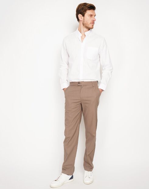 Chemise 100% Lin Alexandre blanche
