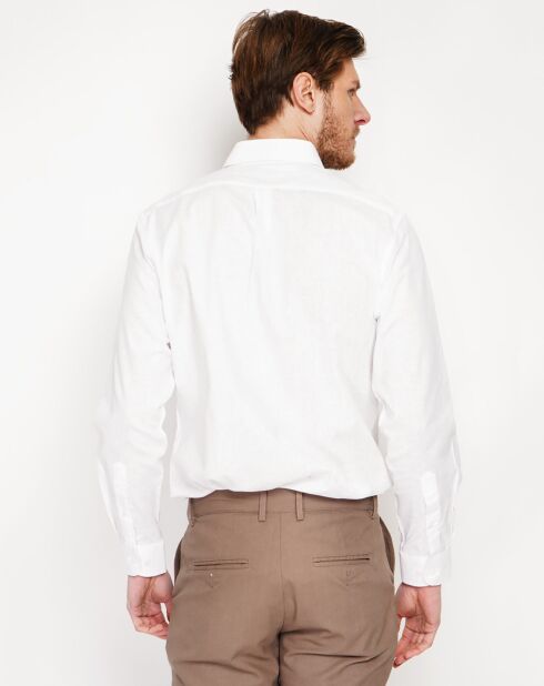 Alexandre wit overhemd van 100% linnen