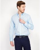 Chemise 100% Lin Alexandre bleu ciel